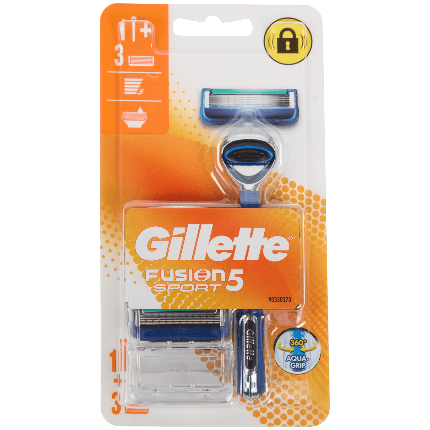 Gillette Fusion5 Rasierer mit Ersatzklingen Sport