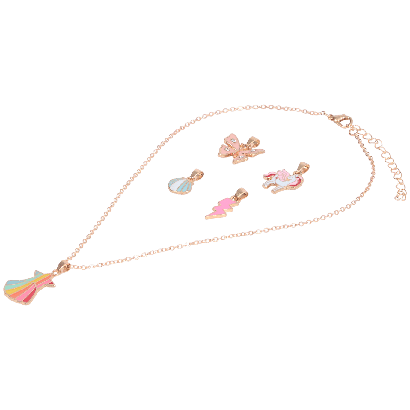 Collier pour enfant avec pendentifs interchangeables