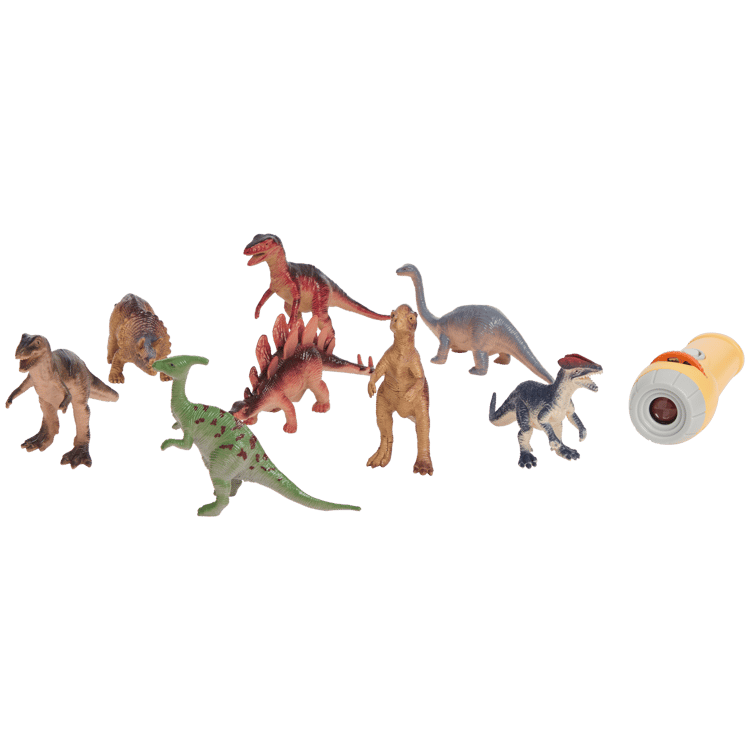 Figurines d'animaux avec lampe projecteur