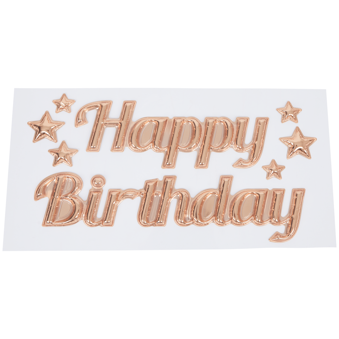 Balão autocolante “Happy Birthday” para janela Party Universe