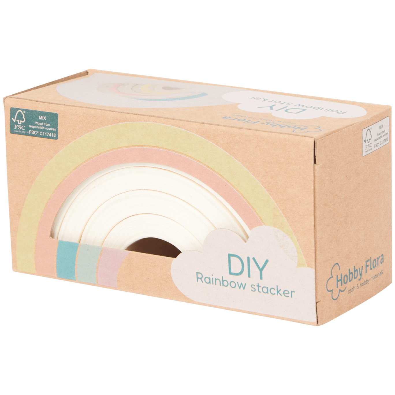 Hobby Flora DIY Stapel-Regenbogen