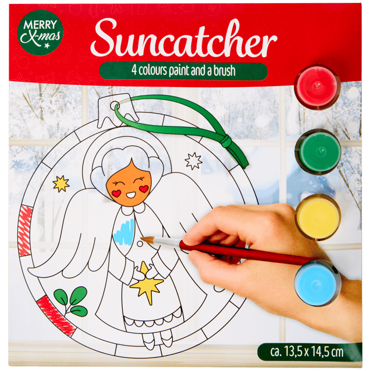 Weihnachtlicher Suncatcher zum Selberbasteln