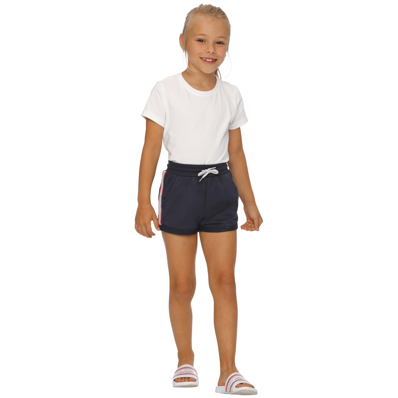 Short sweat pour enfant avec lurex