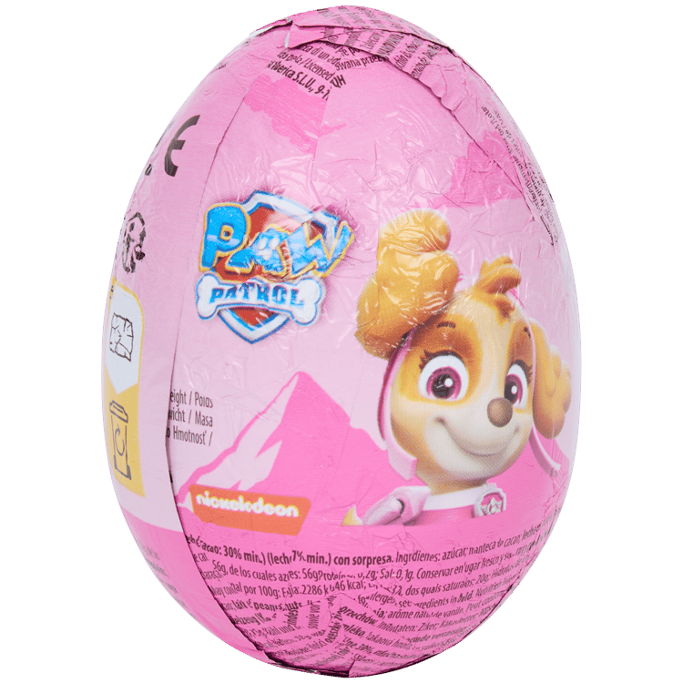 Œuf surprise chocolat au lait Paw Patrol