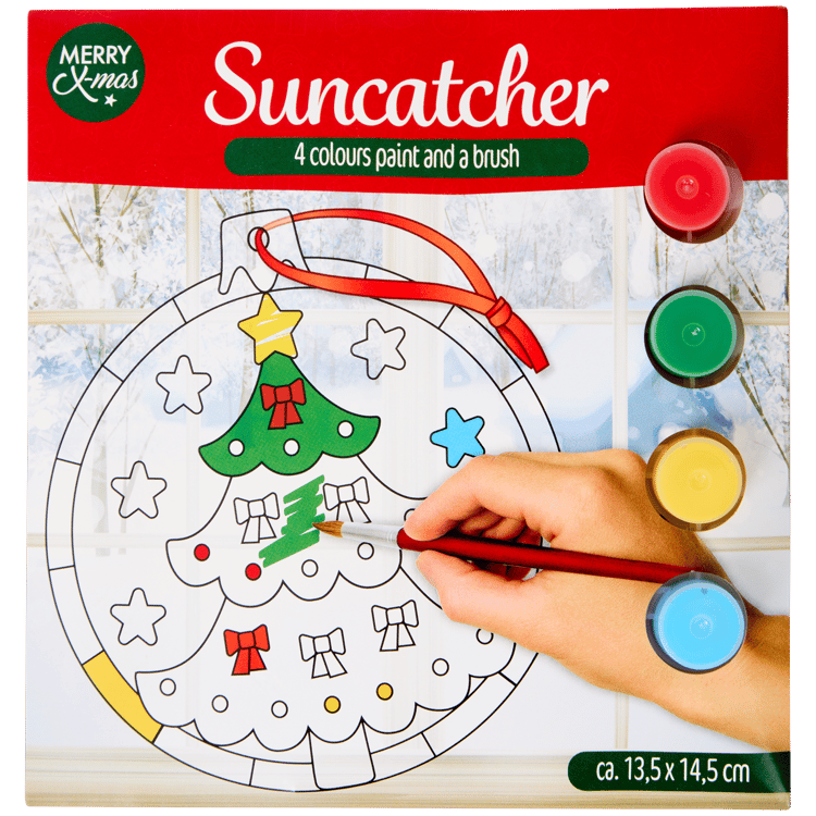 Weihnachtlicher Suncatcher zum Selberbasteln