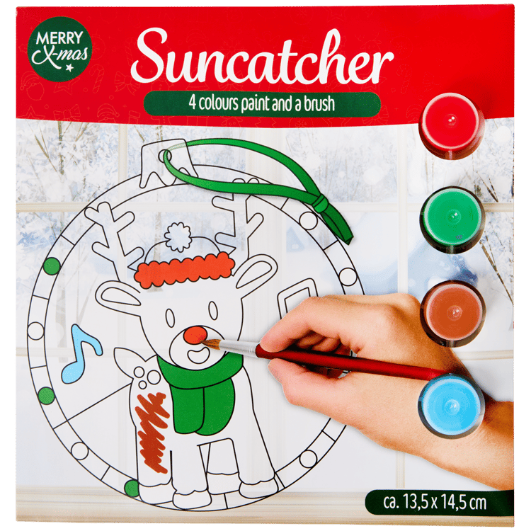 Weihnachtlicher Suncatcher zum Selberbasteln