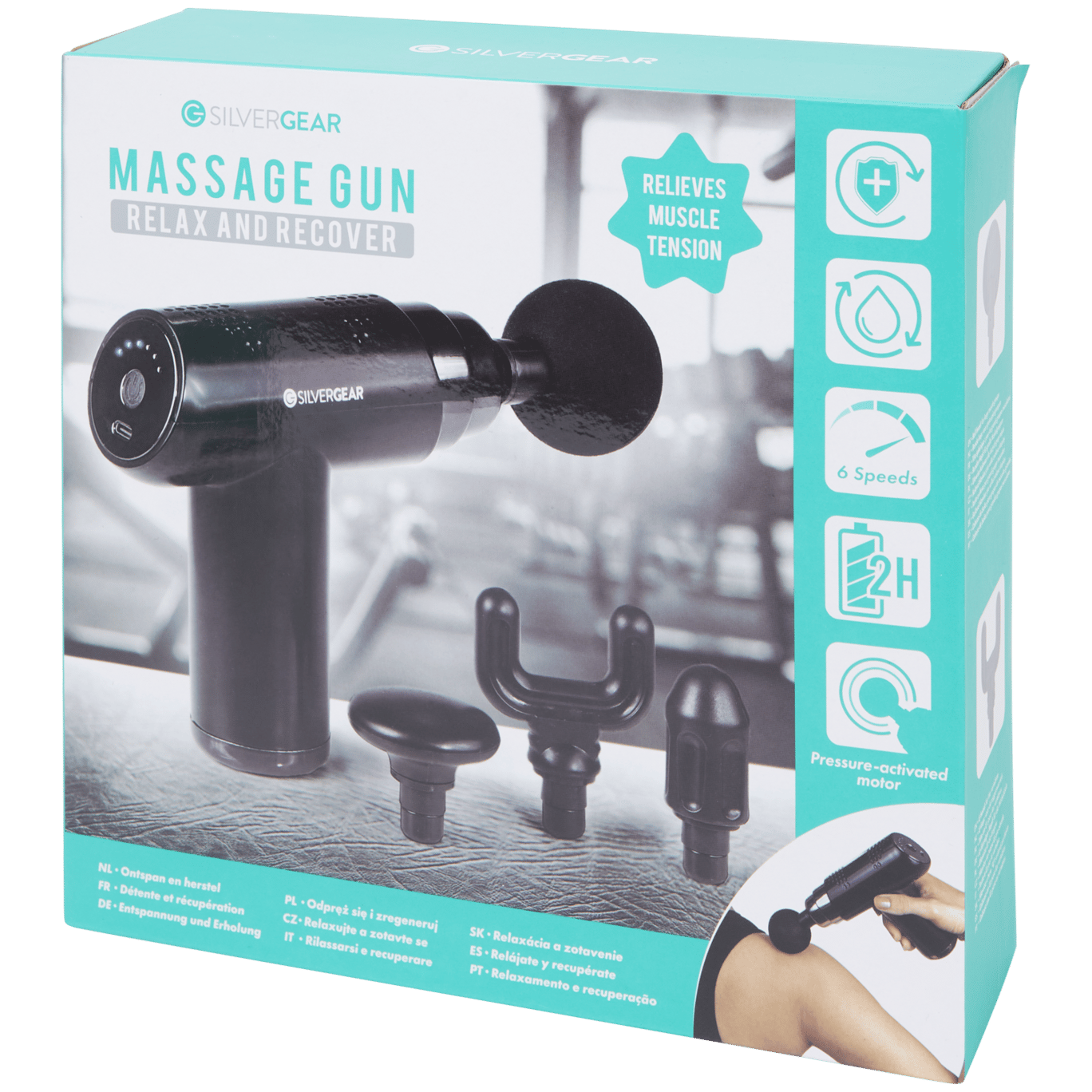 Pistola per massaggio Silvergear
