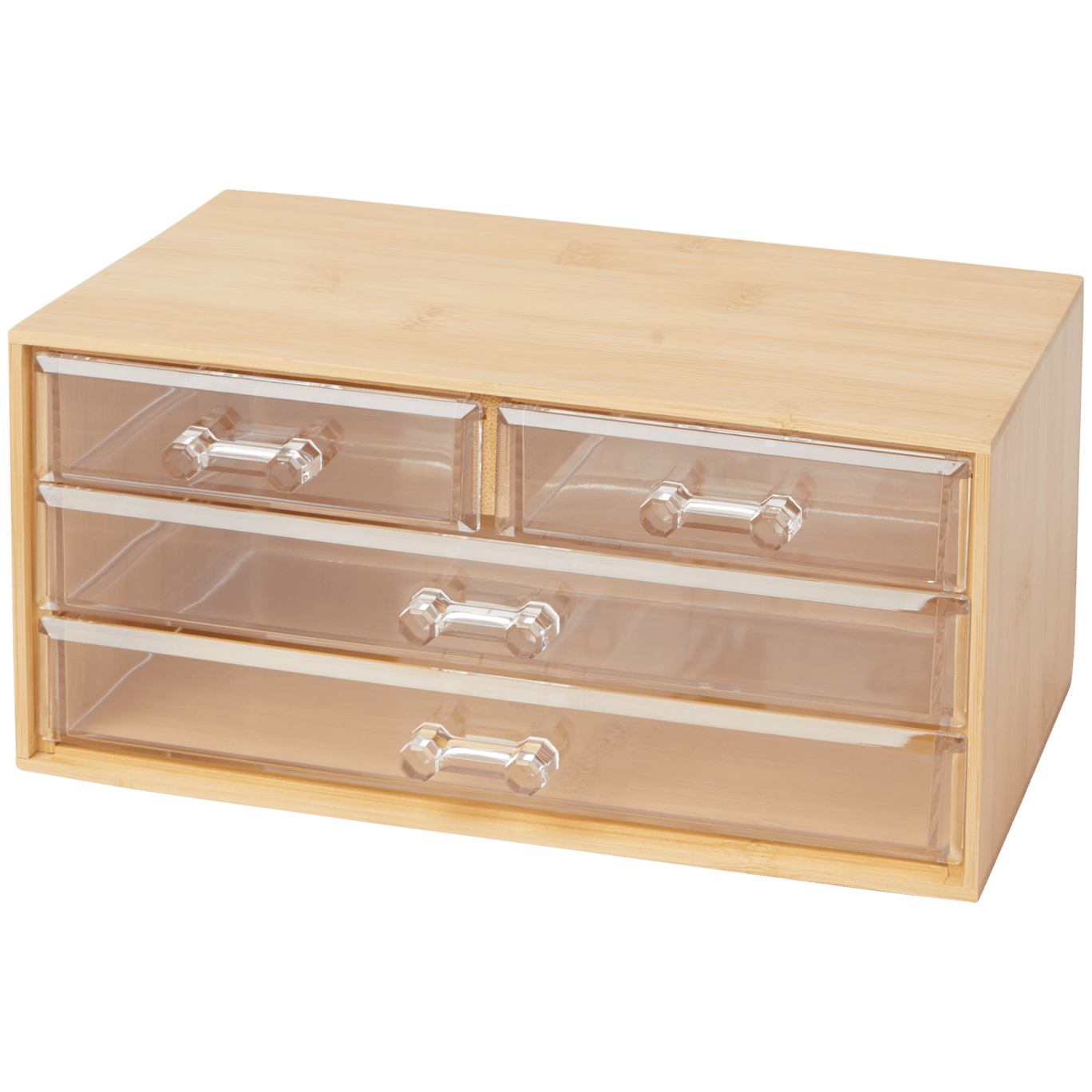 Make-up-Organizer aus Bambus