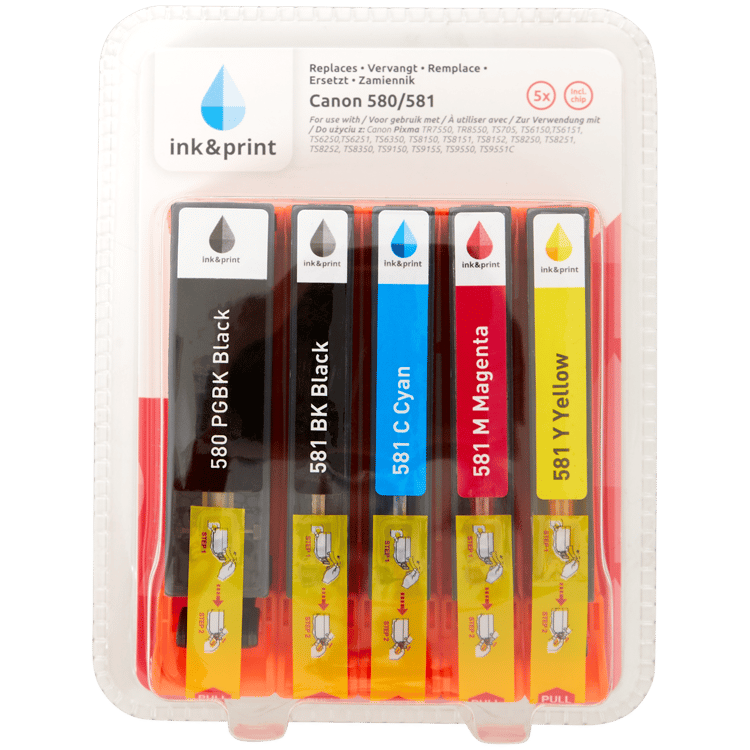 Ink & Print inktcartridges Canon 580/581