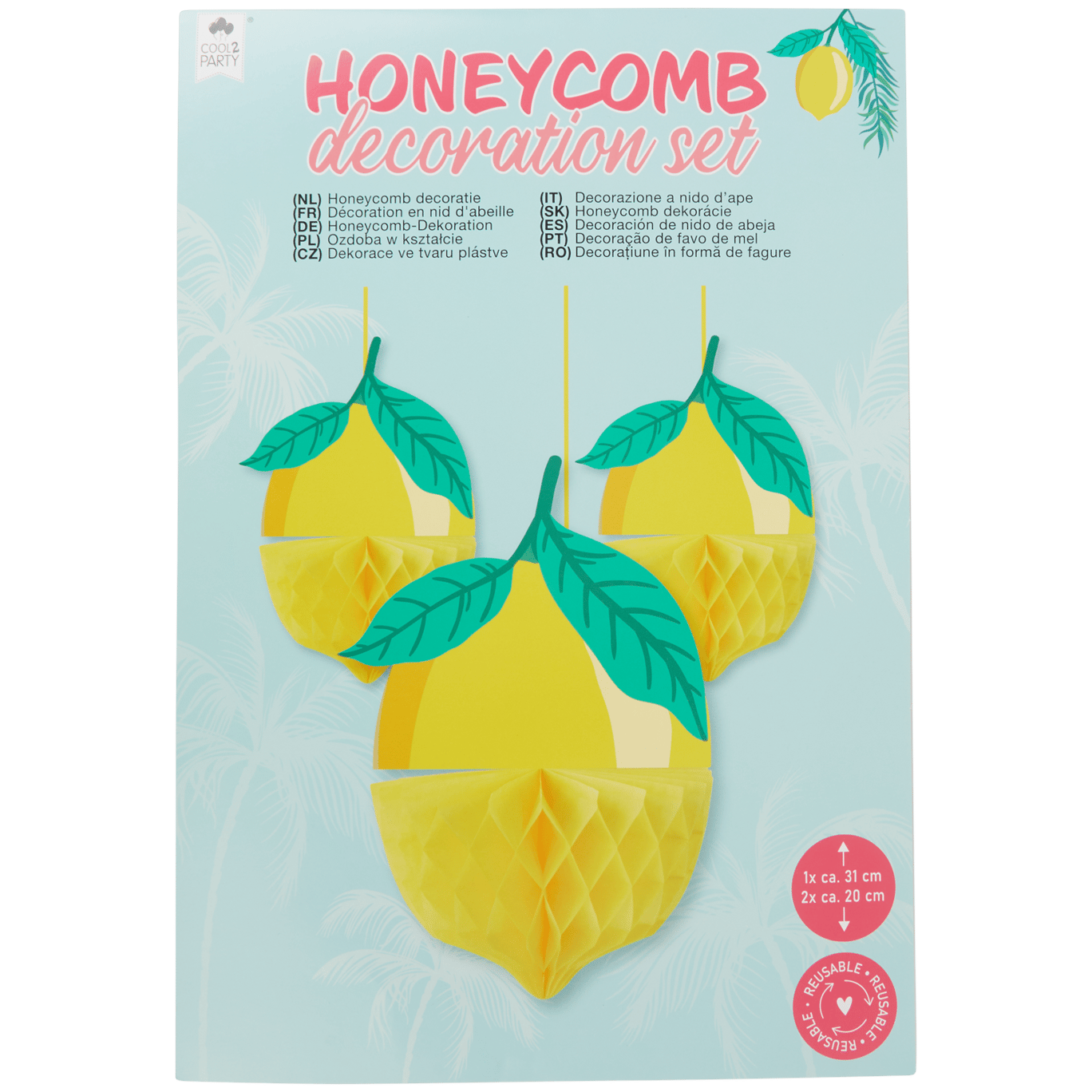 Cool2Party honeycomb feestdecoratie