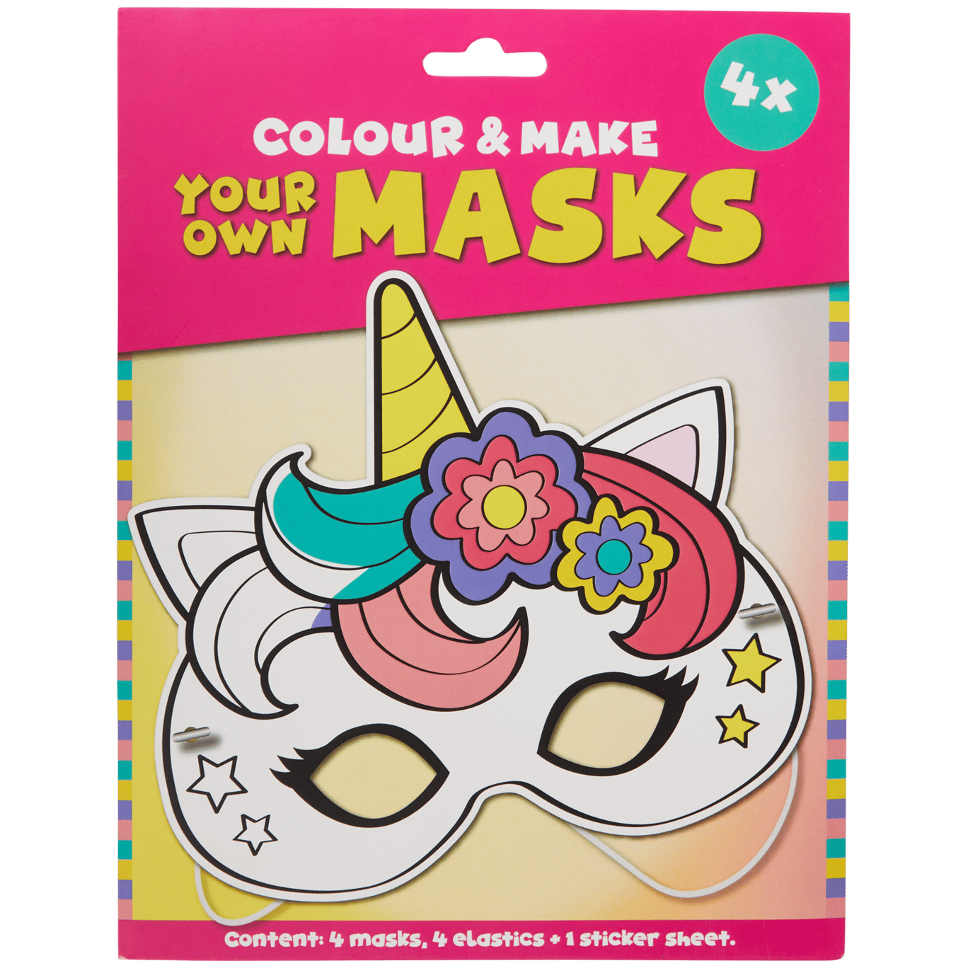 Crea y colorea tu propia máscara