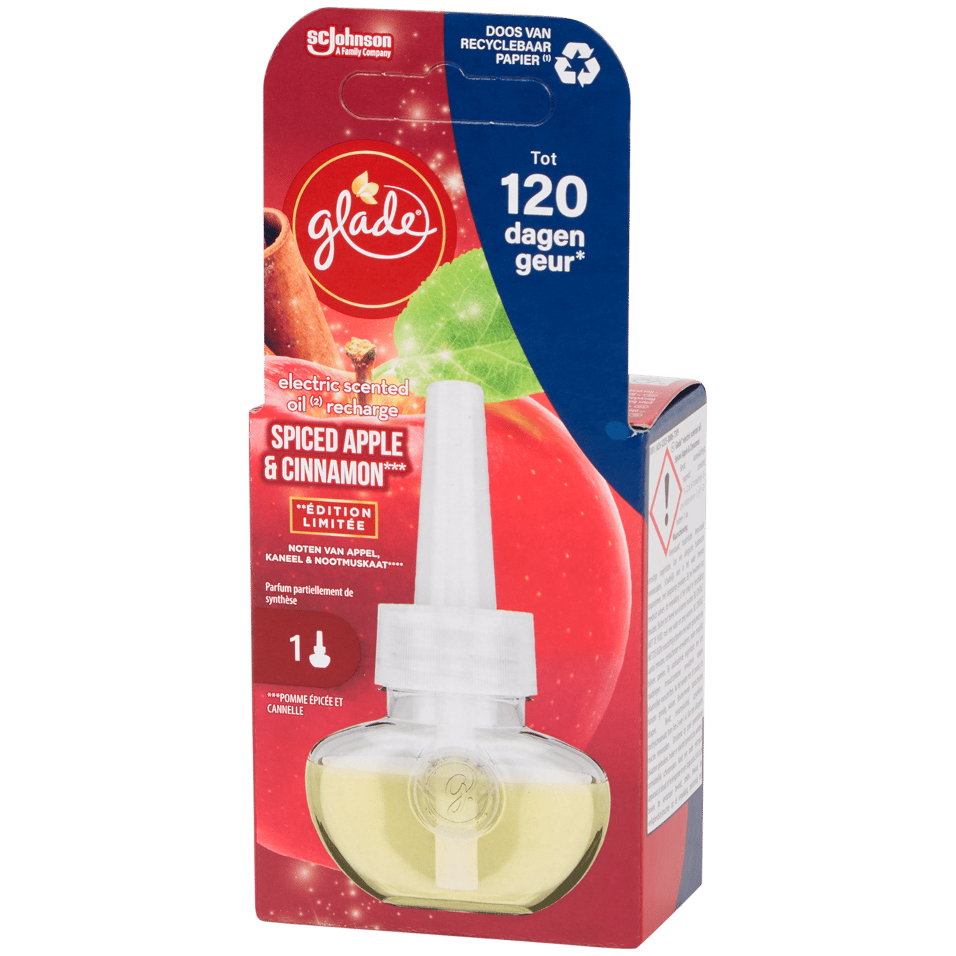 Glade electric scented navulling Spiced Apple & Cinnamon