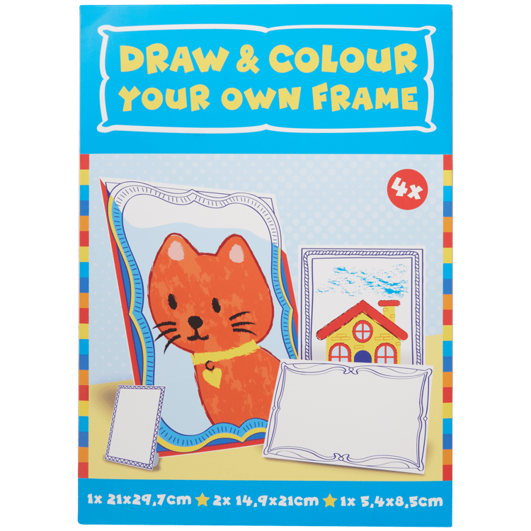 Narysuj i pokoloruj własną ramkę na zdjęcia