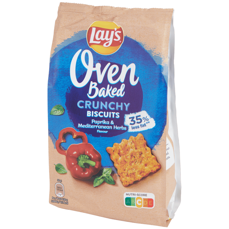 Lay's Oven Baked Crunchy Biscuits Paprika & Mediterrane Kruiden