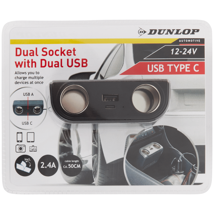 Regleta doble para coche Dunlop