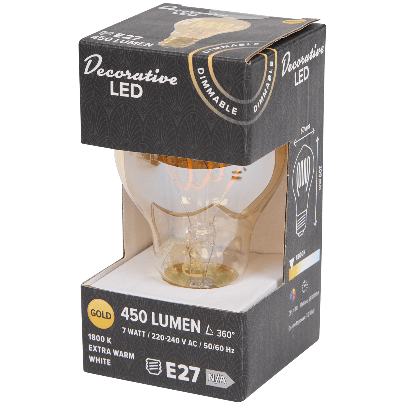 Bombilla LED con filamento retro Eurodomest