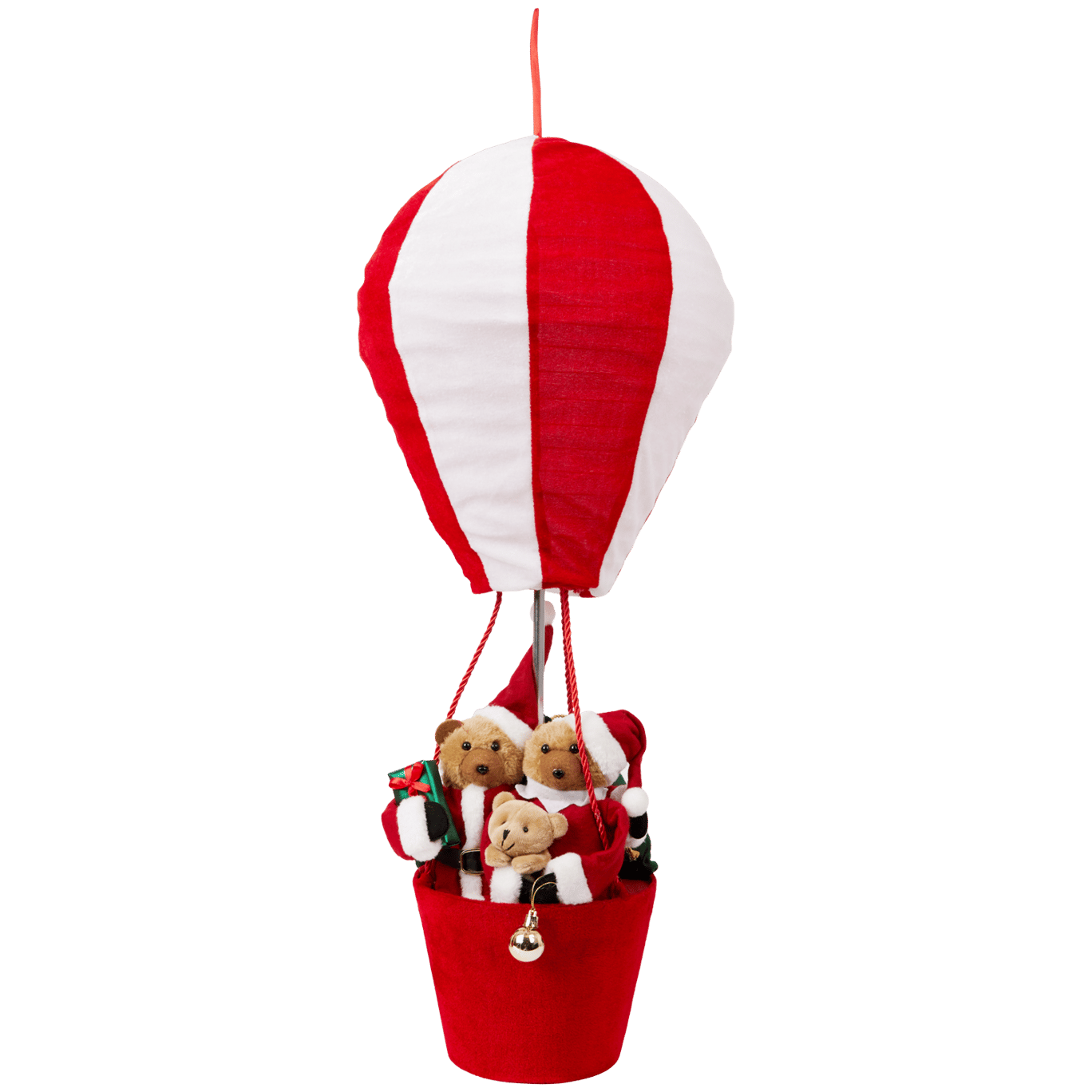 Kerstfiguur in luchtballon