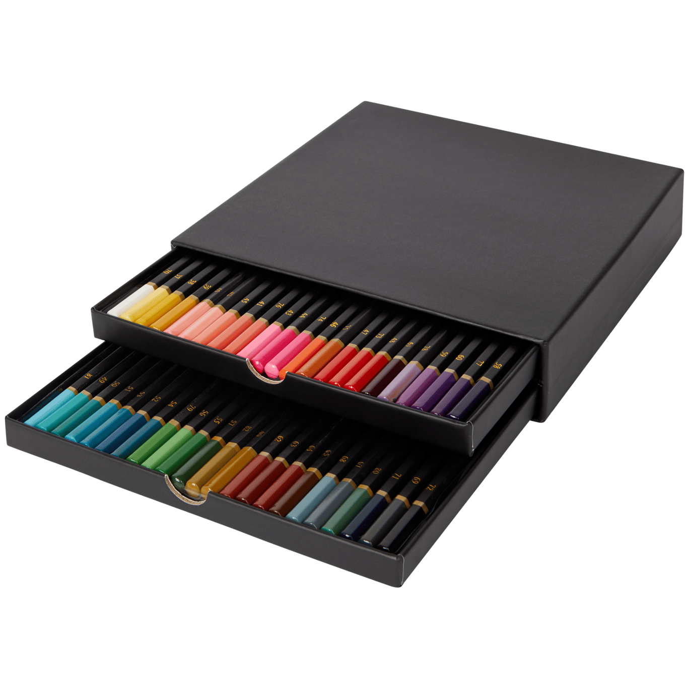 520 Crayons de Couleur，Numéroté, Esquisse, Ombrage et Coloration