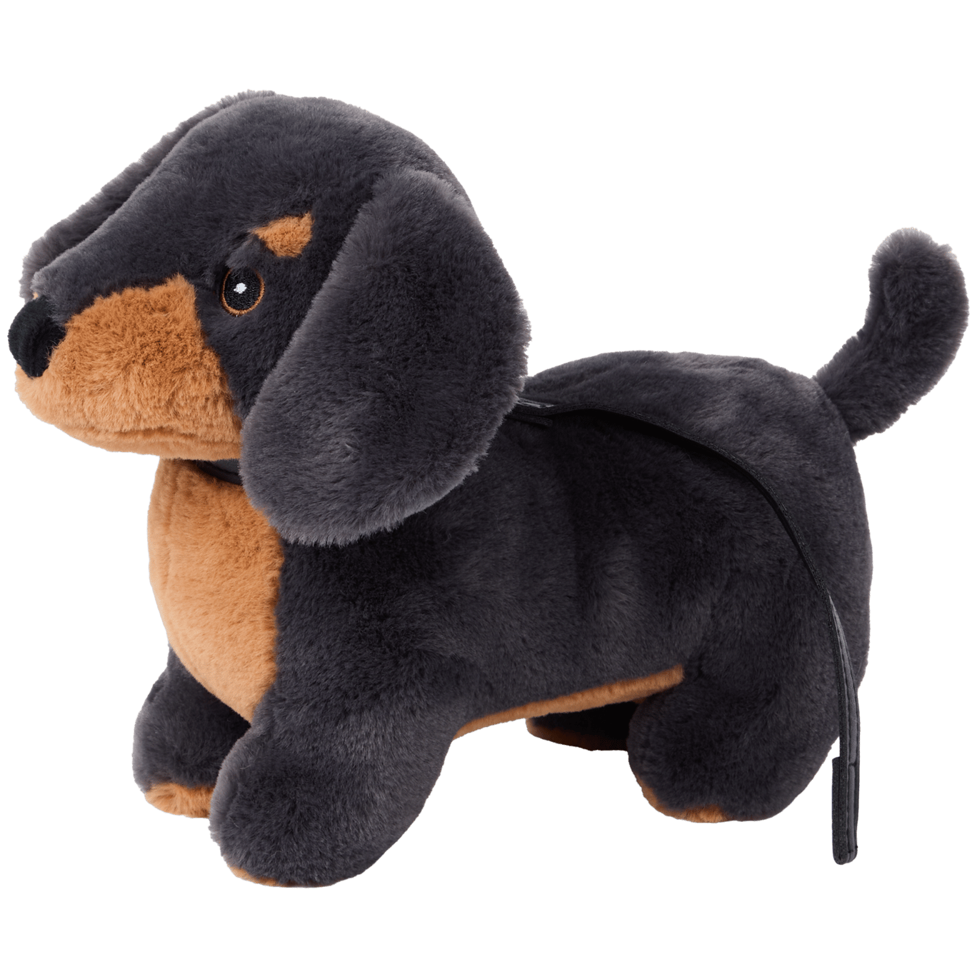 Animal de peluche com trela