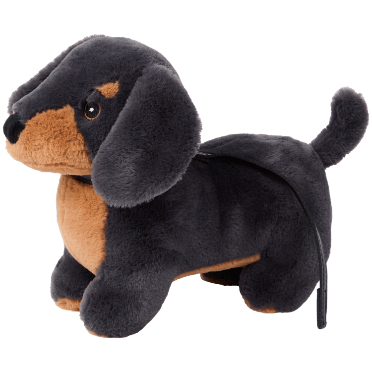 Animal en peluche avec laisse