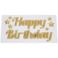 Naklejka na okno balon Happy Birthday Party Universe