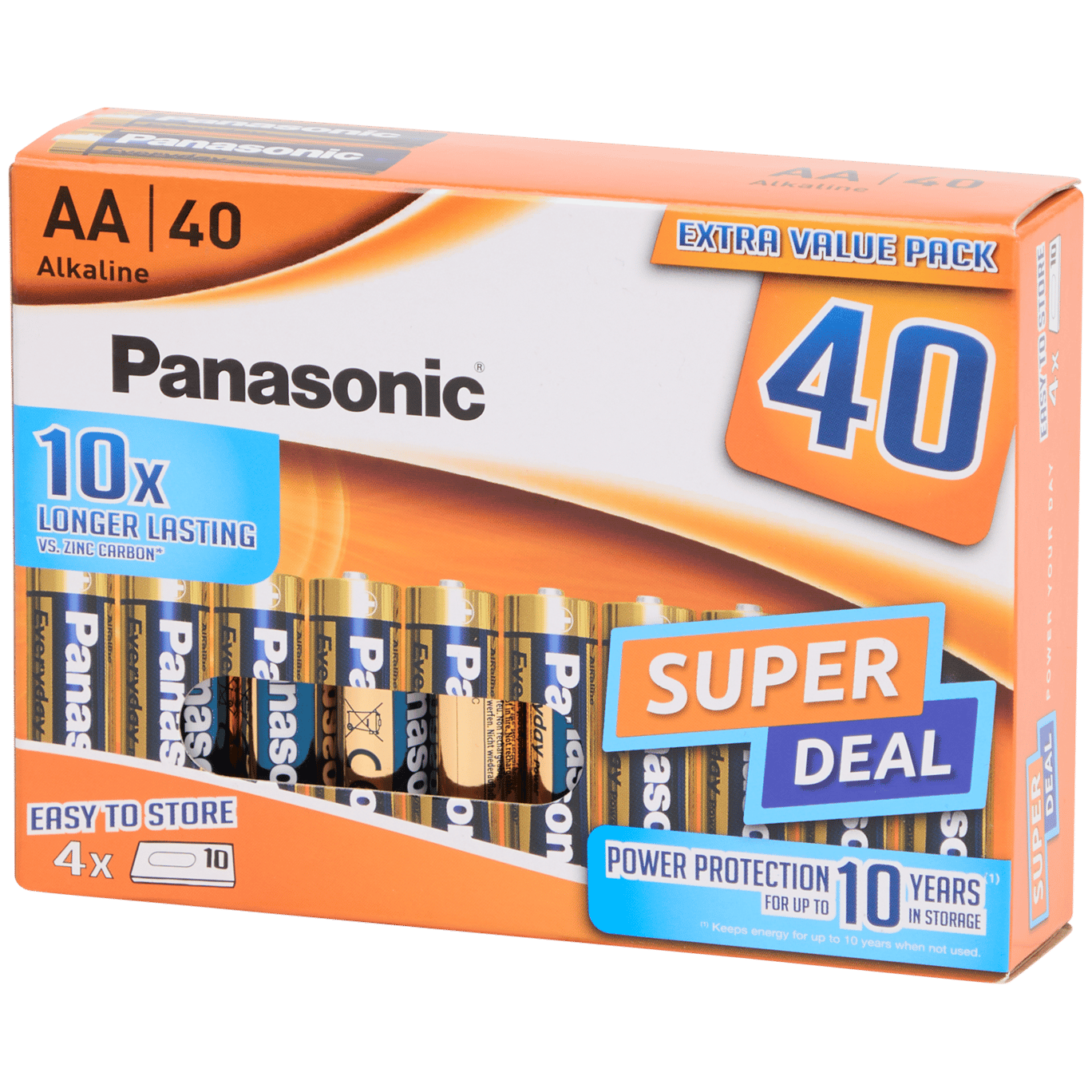 Piles alcalines Panasonic AA