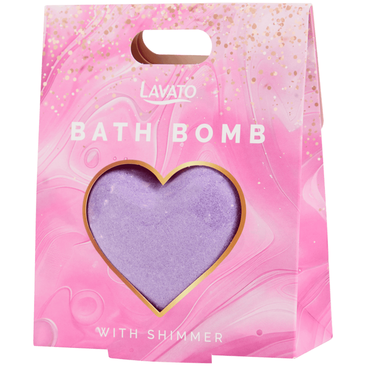 Bomba de baño efervescente de corazon Lavato