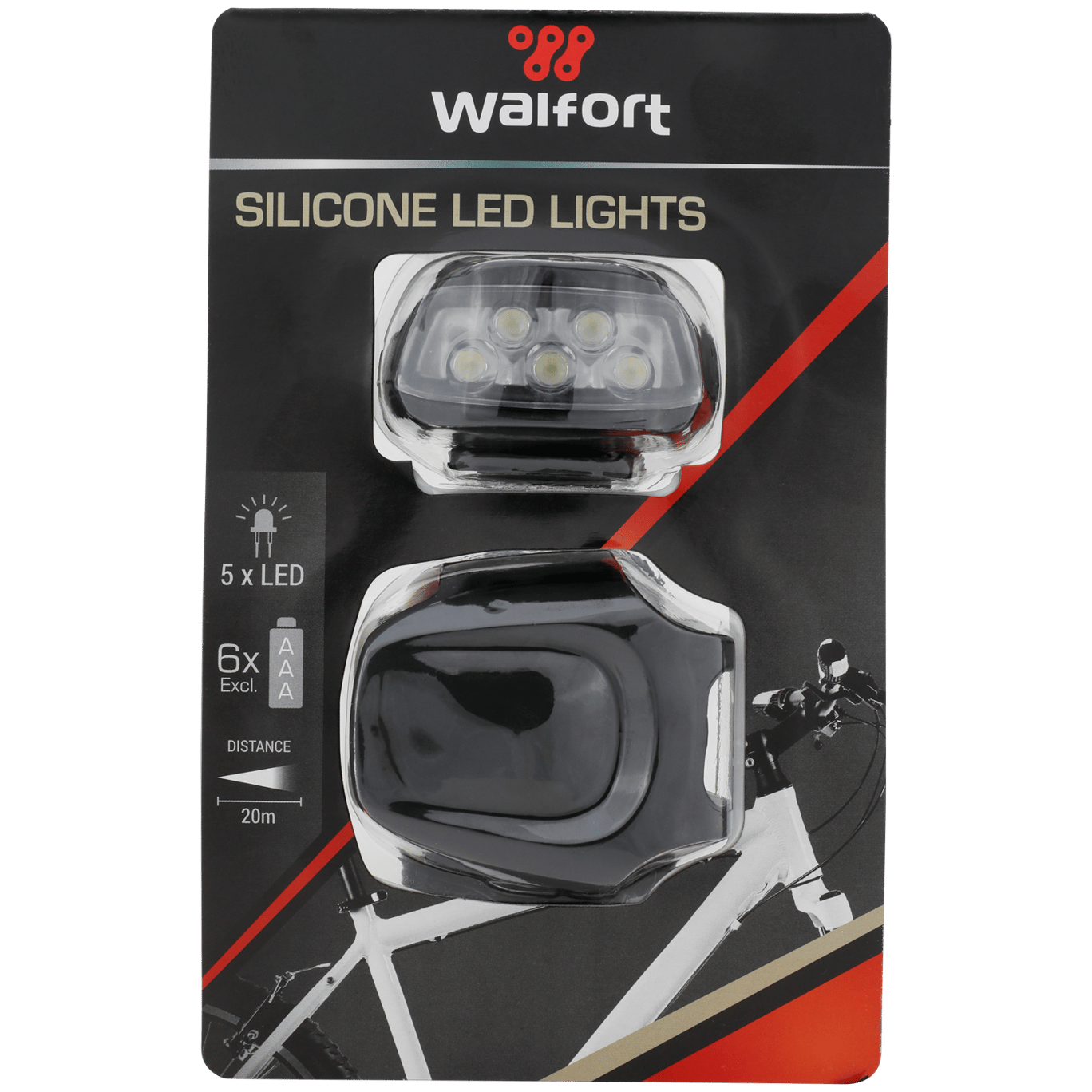 Verschillende goederen Geef energie Soldaat Walfort fietsverlichting-set | Action.com