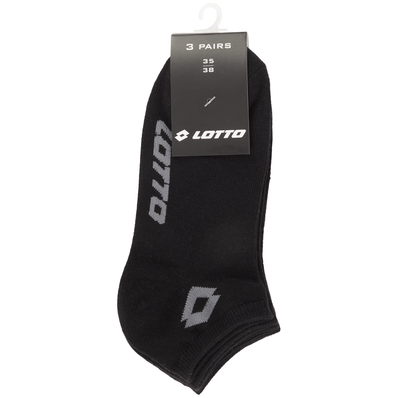 Kotníkové ponožky Lotto Černá barva
