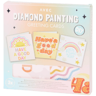 Cartes de vœux peinture diamant Avec