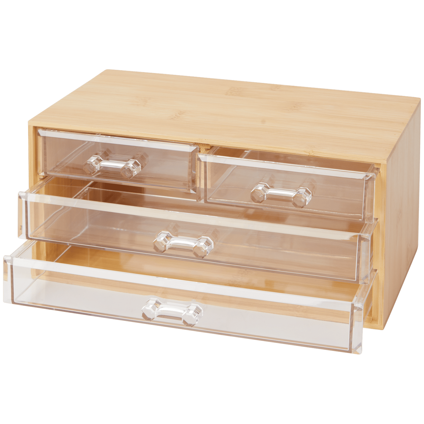 Make-up-Organizer aus Bambus