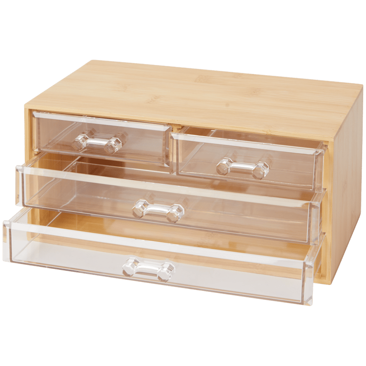 Make-up organizer in bambù