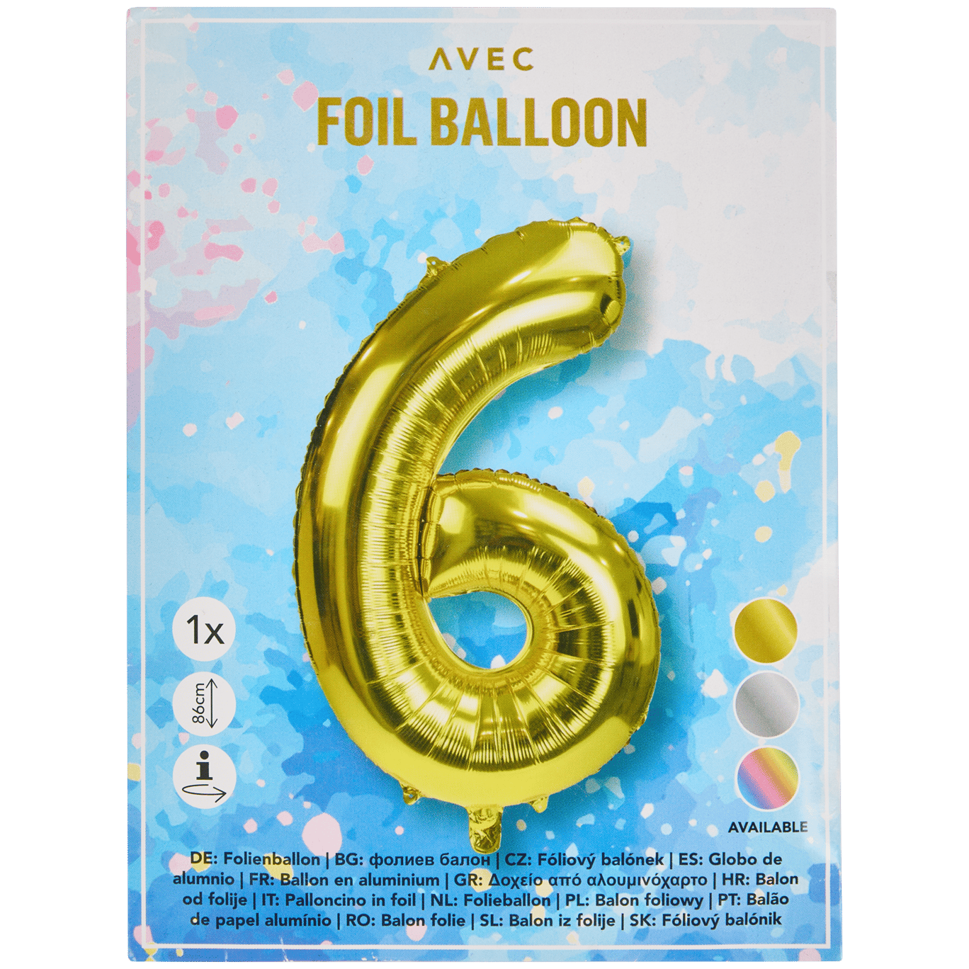 Balon foliowy cyfra