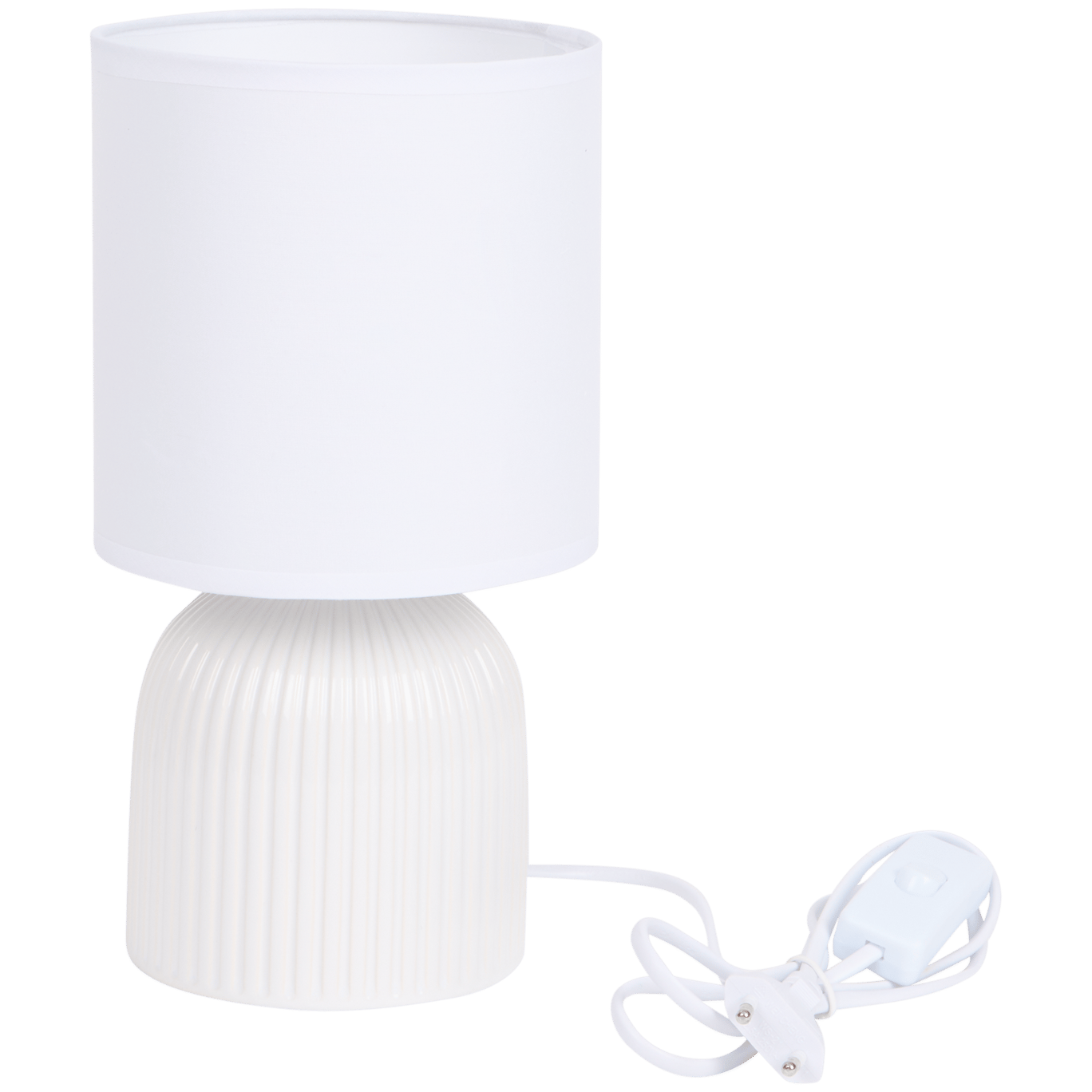 Lampa stołowa z ceramiczną podstawą