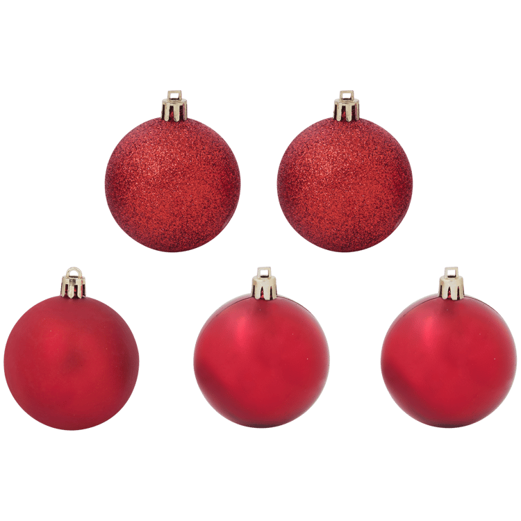 Boules de Noël en plastique