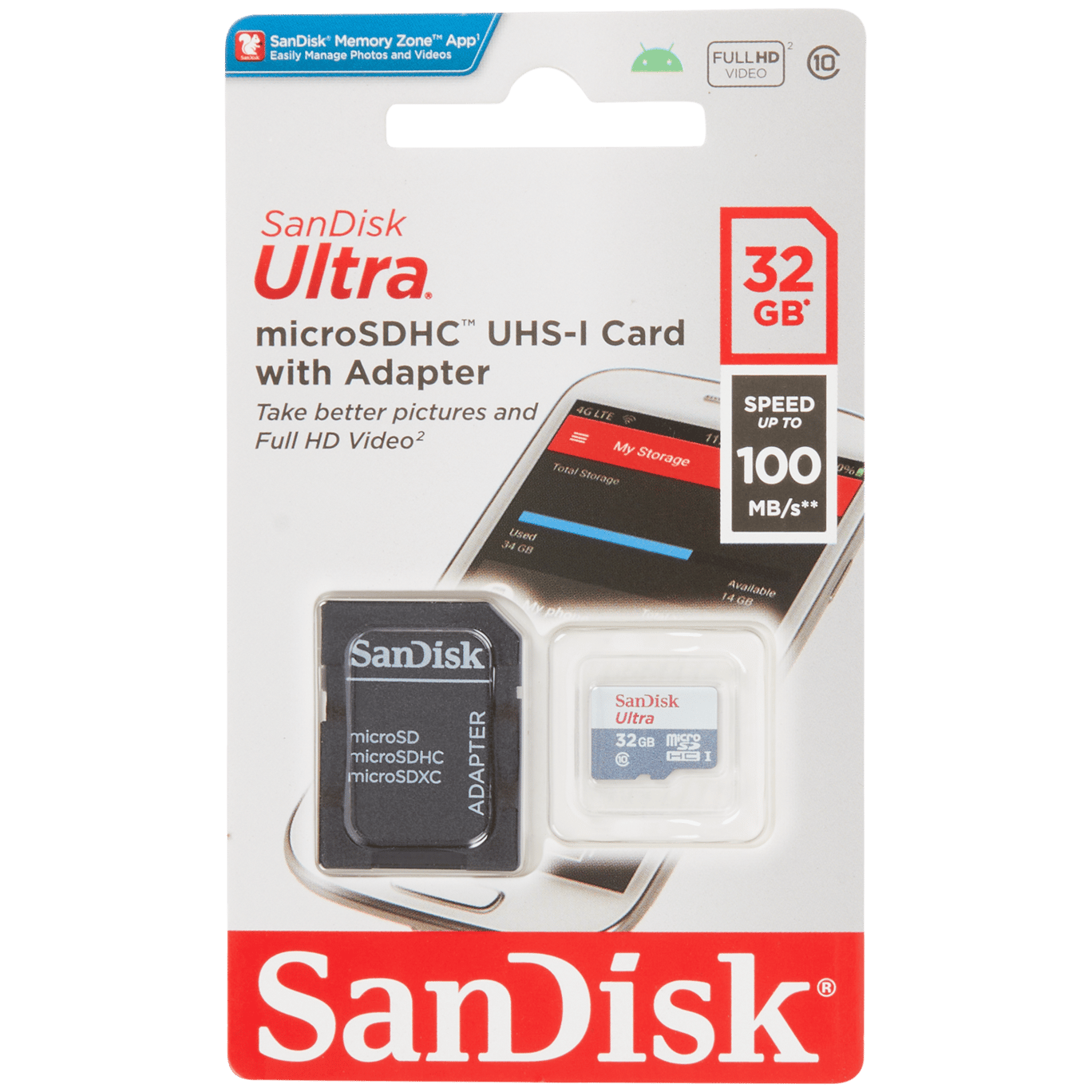 SanDisk Ultra Micro-SDHC-Karte