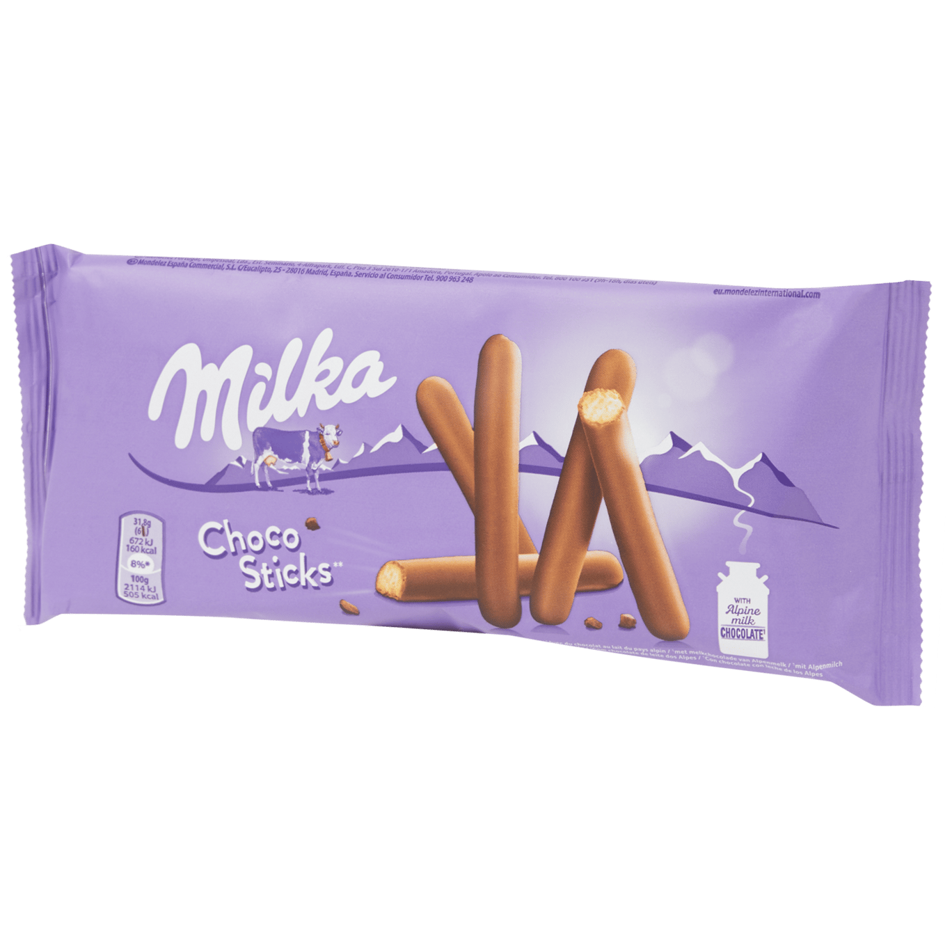 Čokoládové tyčinky Milka