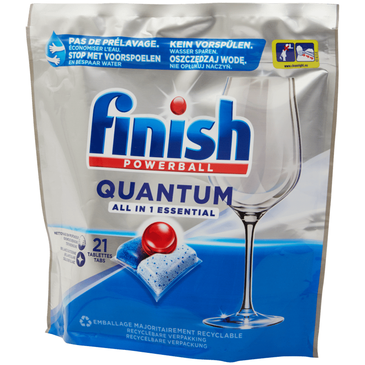 Finish Powerball All in 1 Essential vaatwastabletten Quantum