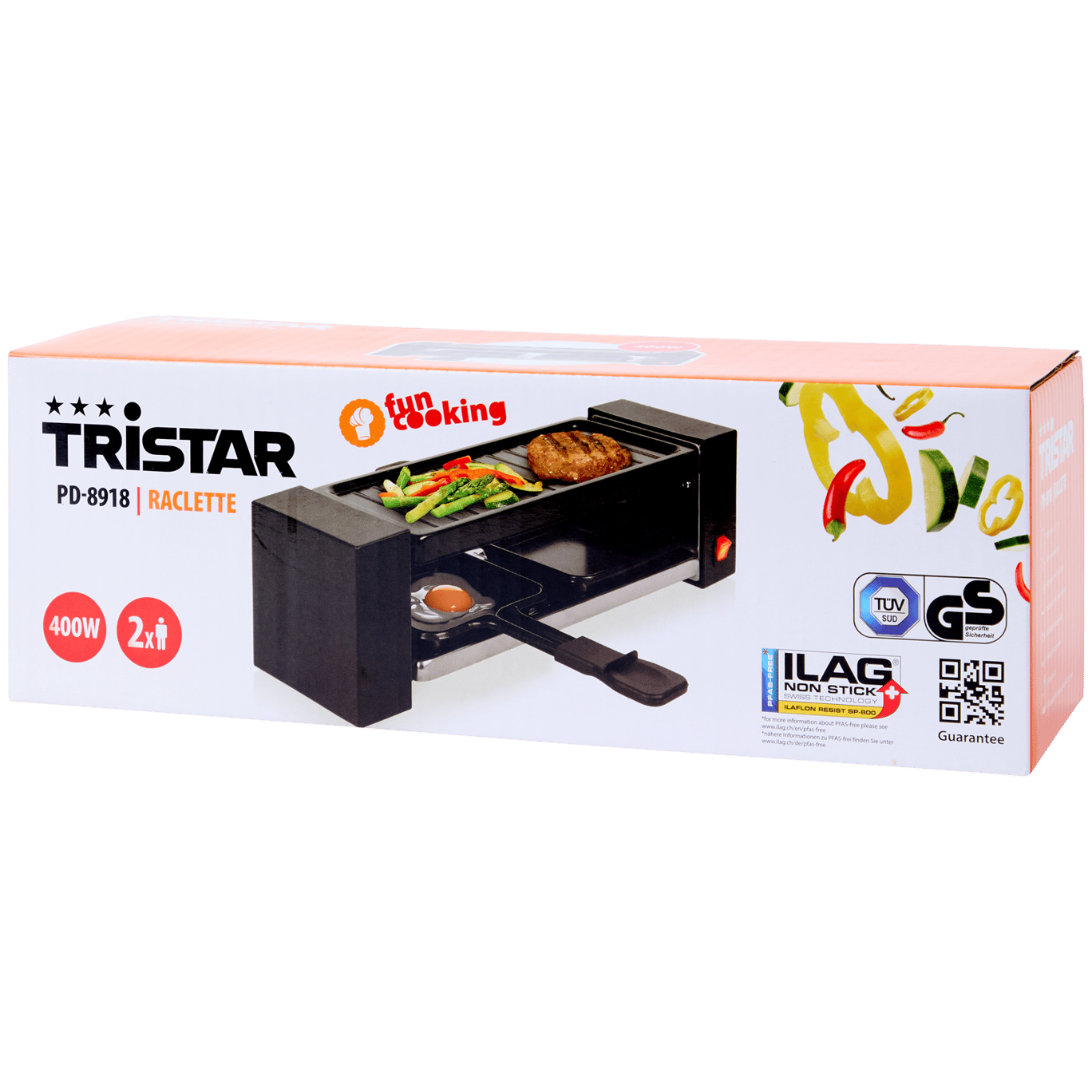 Zestaw raclette i gourmet Tristar