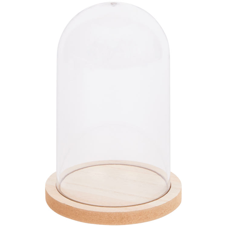 Cloche avec socle en bois Seasons & Style