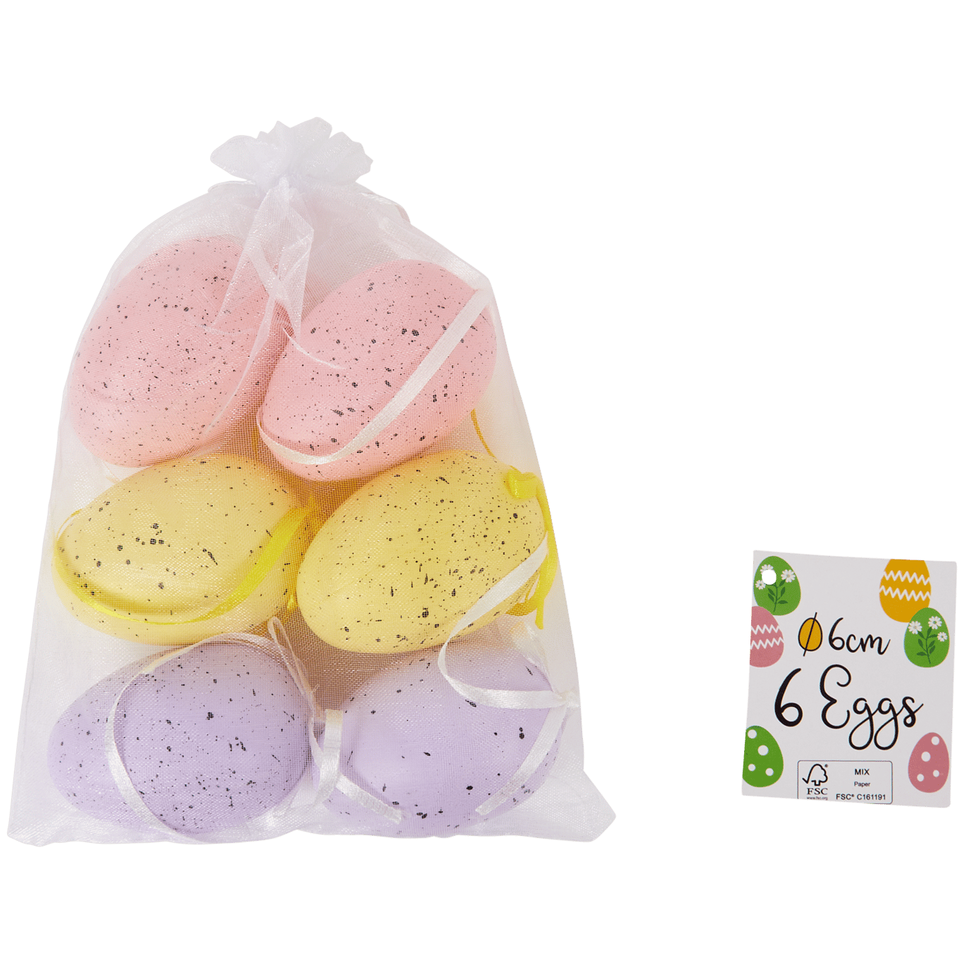Huevos de Pascua en una bolsa