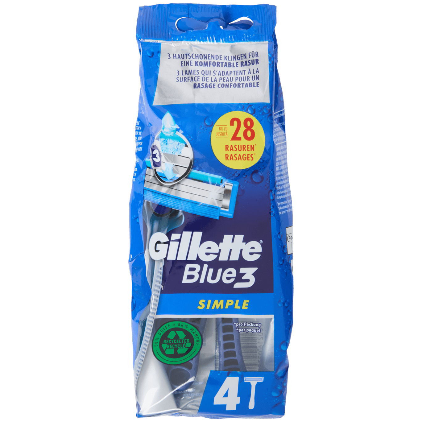 Gillette Blue3 Einwegrasierer Simple