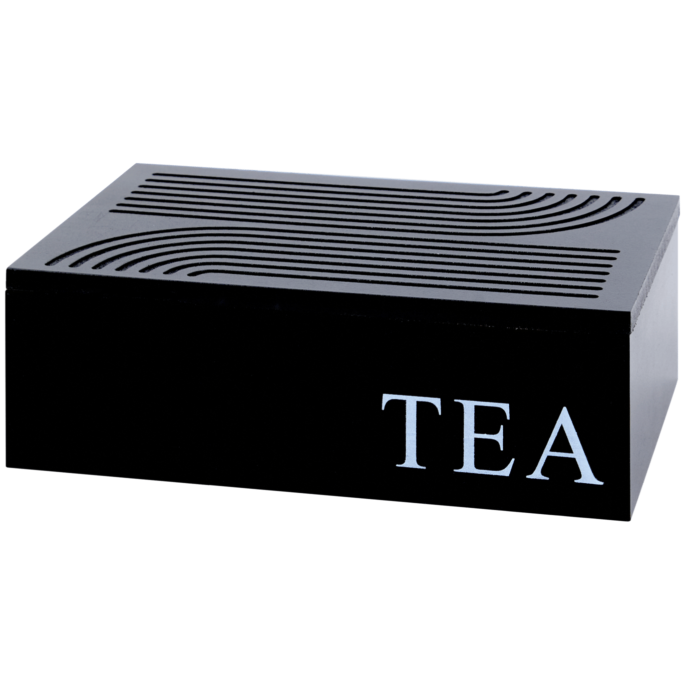 Coffret à thé avec texte