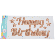 Naklejka na okno balon Happy Birthday Party Universe