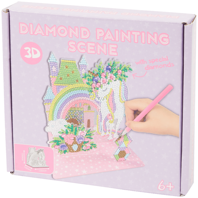 Escena para pintar con diamantes