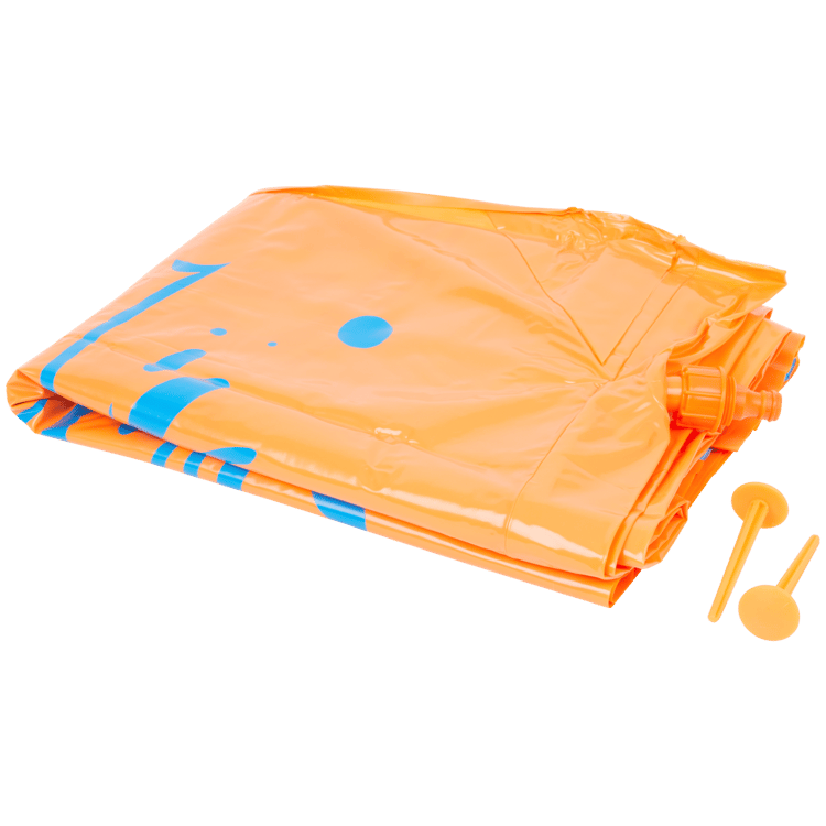 Nerf waterglijbaan met watersproeiers