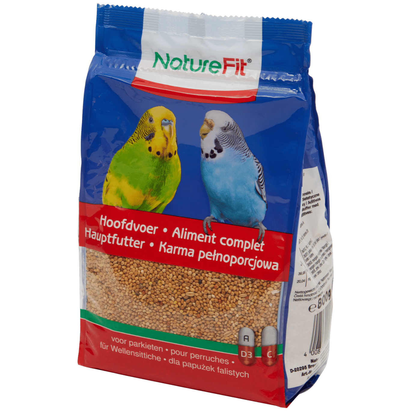 Mangime completo per pappagalli Nature Fit