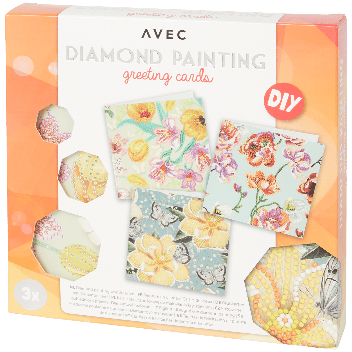 Avec diamond painting wenskaarten Action NL