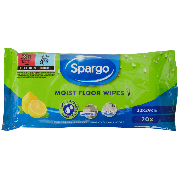 Vlhčené utěrky na podlahu Spargo Citron