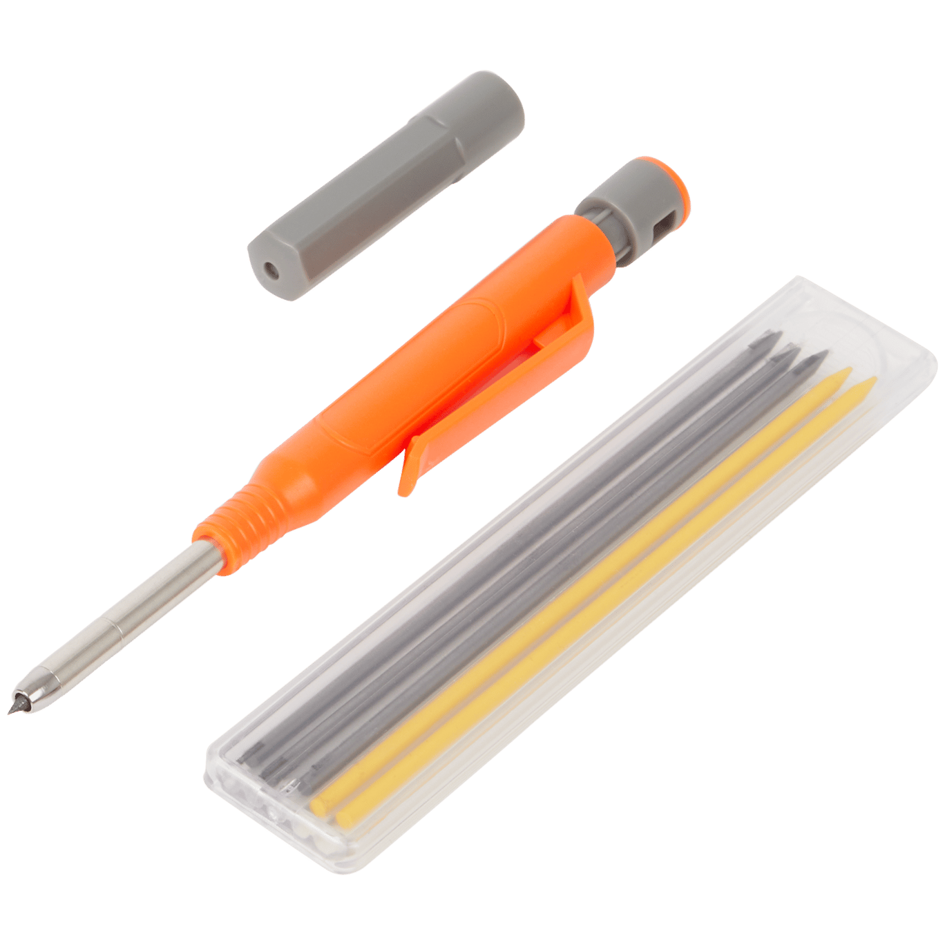 Crayon Chantier Solide et Extensible, Crayon de Menuisier avec 6 Recharges  et Gomme, Crayon